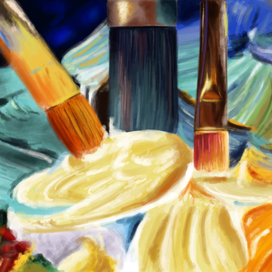 Кисти и краски