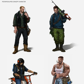 Концепты персонажей 2018