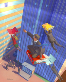 Летят перелётные клерки...