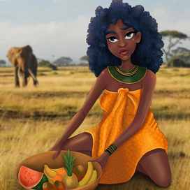 Красивая африканская девушка