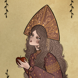 Иллюстрация "Мёртвая царевна"