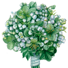 Букет с ландышами