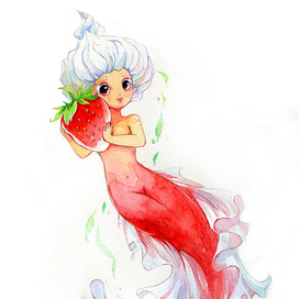 Русалочка клубника со сливками