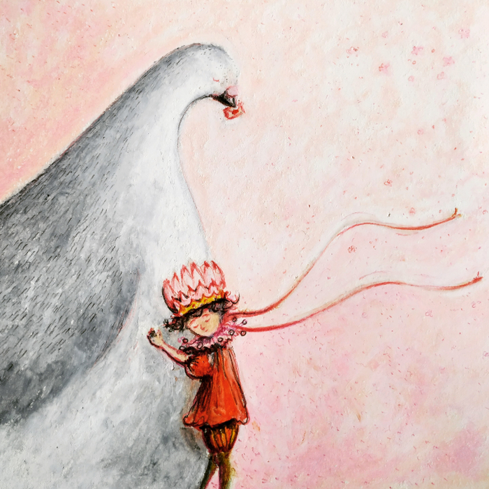 Протея и его маленький друг