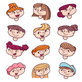 Детские персонажи. Эмоции