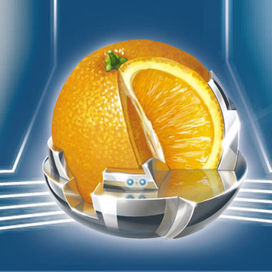 иллюстрация для энергетического напитка апельсин