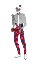 Skeleton with rotten corn of knowledge