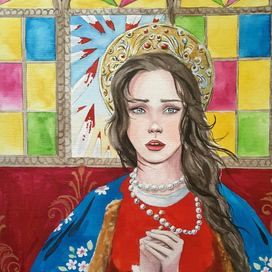 Финист Ясный Сокол. Иллюстрация к сказке.