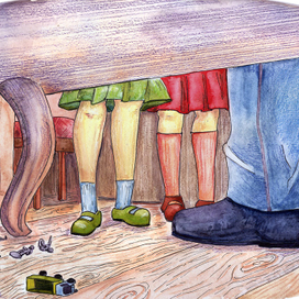 Иллюстрация к рассказу Носова "Саша"