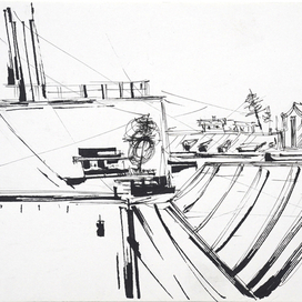 вид из окна мастерской