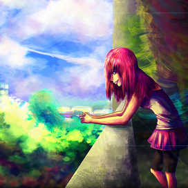 Вид с балкона