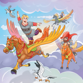 Иллюстрации для детского журнала 3/9 Ц