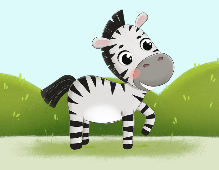 Puzzle halves. Children's illustration.