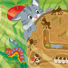 Разворот книжки "Где спит солнышко"