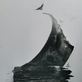 Серия иллюстраций к поэтическому сборнику Андрея Звягина "Полетели"