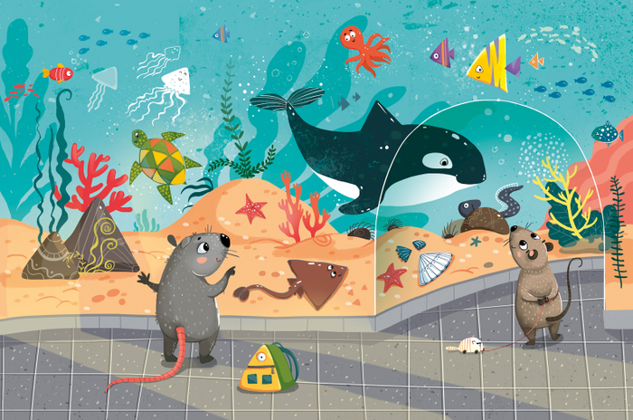 Мышки в океанариуме