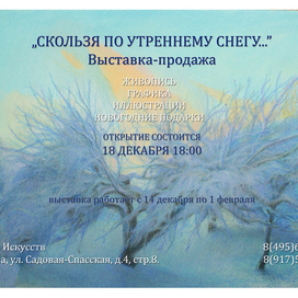 Скользя по утреннему снегу