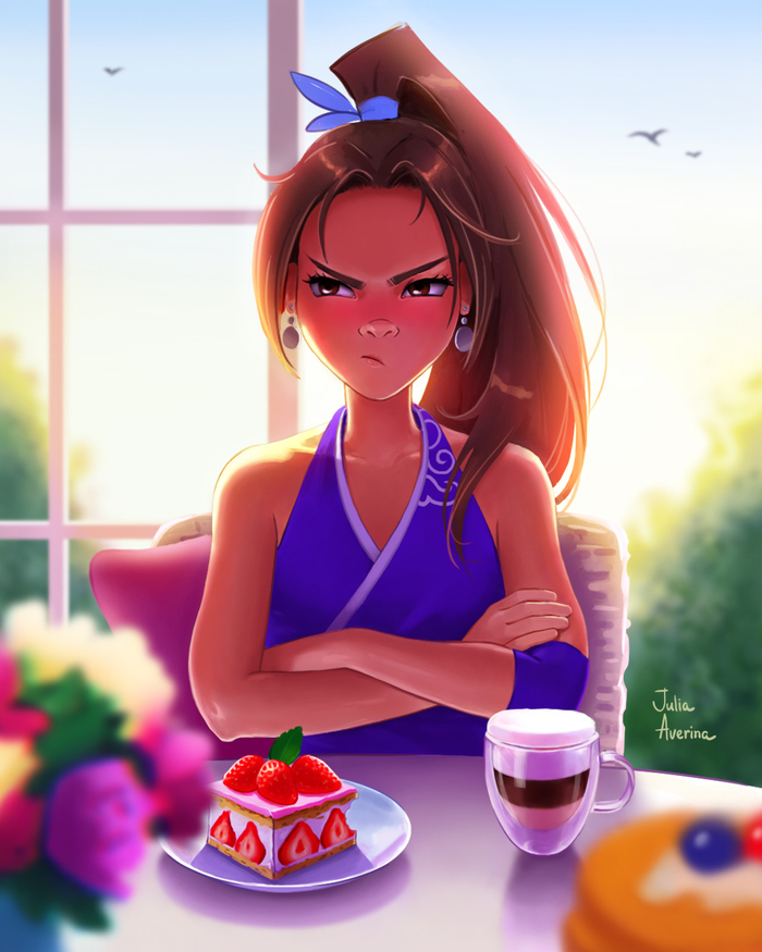 Иллюстрация к книге Iu Mich "Следуя за ветром" 