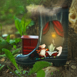 иллюстрация к сказкам Анны Никольской „Сиреневый лес“