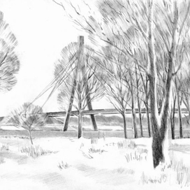 Киев. Московский мост.