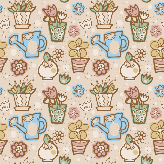 Паттерн с цветами