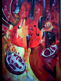 панно "Квартет"заказ из триптиха"Музыка"