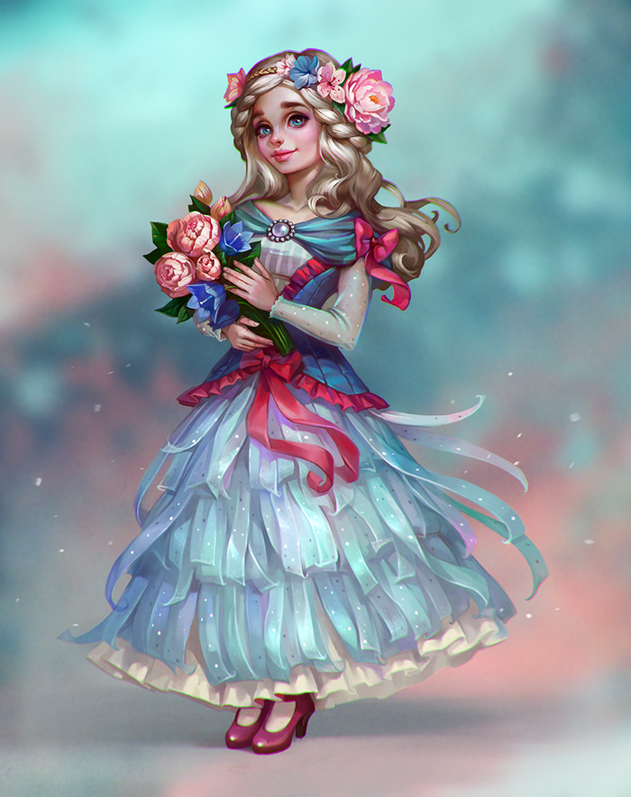 Принцесса в голубом