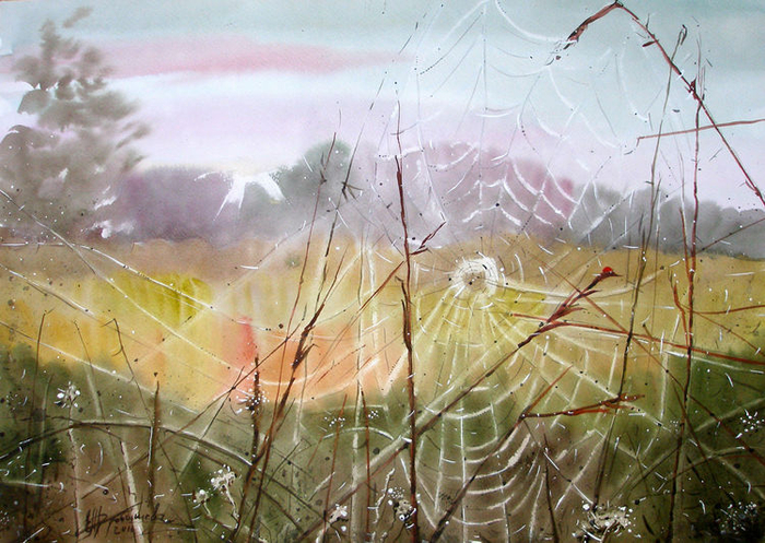 Оплетает август.