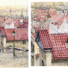 Prague Zamecky Schody 