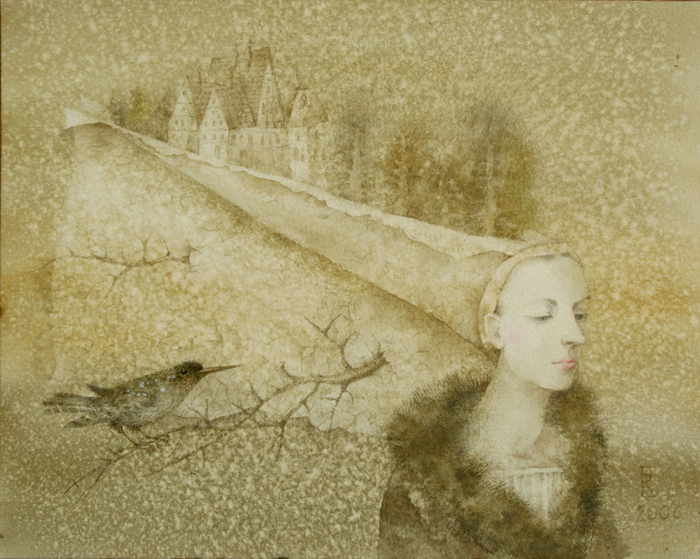 Иллюстрация к рукотворной книге "Стихи о птицах"