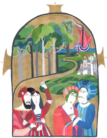 Иллюстрация к пьесе В. Шекспира "Венецианский купец"