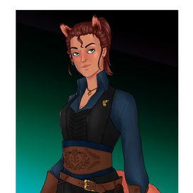 Девушка лисичка