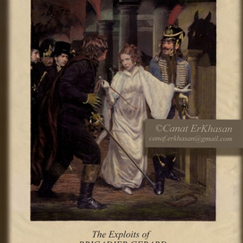 Иллюстрация к книге "Подвиги бригадира Жерара" Артур Конан Дойл.