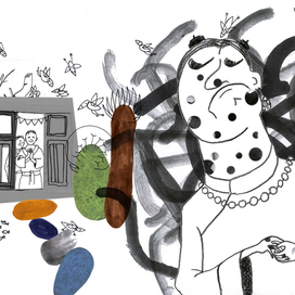 Пятая иллюстрация к тибетской сказке