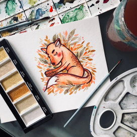 Осенняя лиса