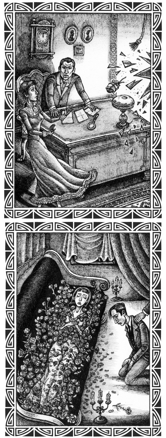 Из илл-й к А. Бернед "Призрак Лувра".