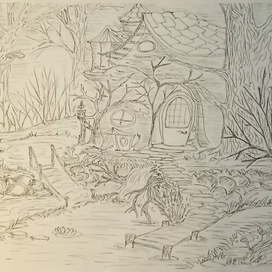 Домик на болотах 