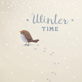 Открытка с птичкой