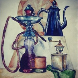 Натюрморт с кальяном
