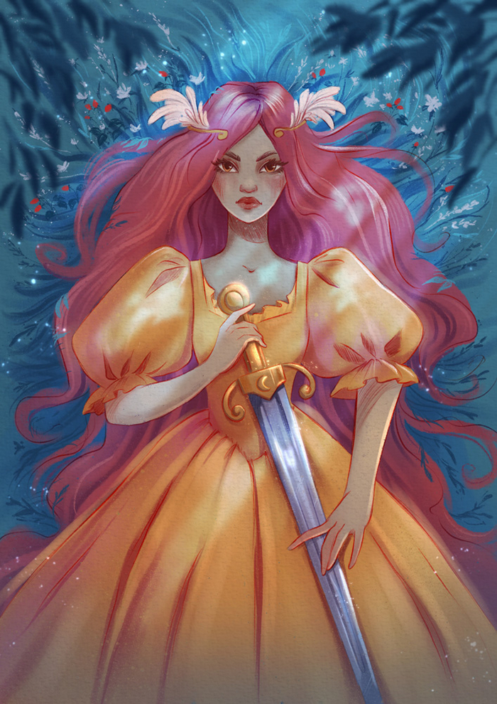 Девица в траве