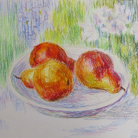 Натюрморт с грушами