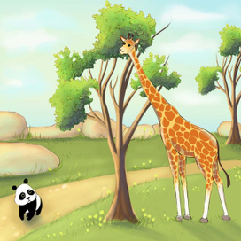 Иллюстрации к сказке New in the zoo автор Joy Hill