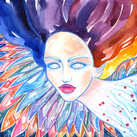 цветные перья