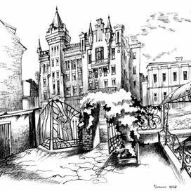 Замок Ричарда, вид из дворика