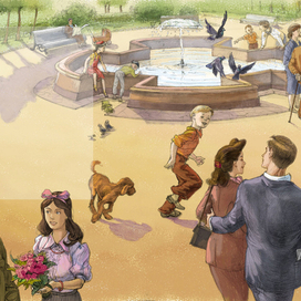 Разворот для книги.