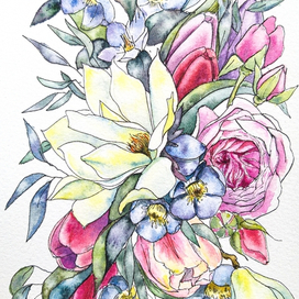 Магнолия в букете