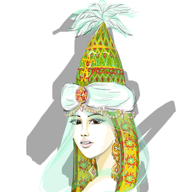 Девушка в саукеле