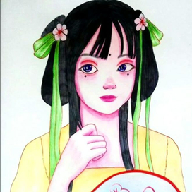 Мой персонаж. Иллюстрация.