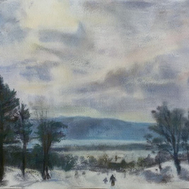 зима в деревне