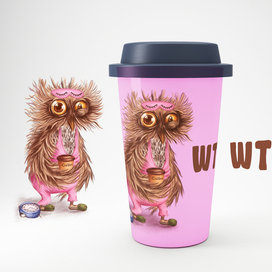 Сова для стаканчика с кофе